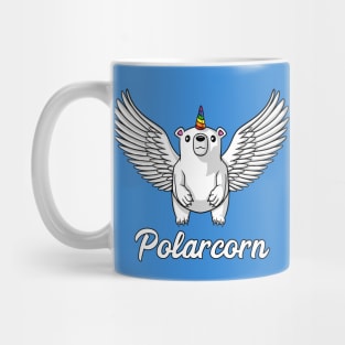 White Polar Bear Unicorn Mug